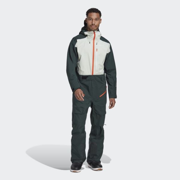 Combinaison De Neige Terrex Gore-tex 3 Couches Vert Adidas
