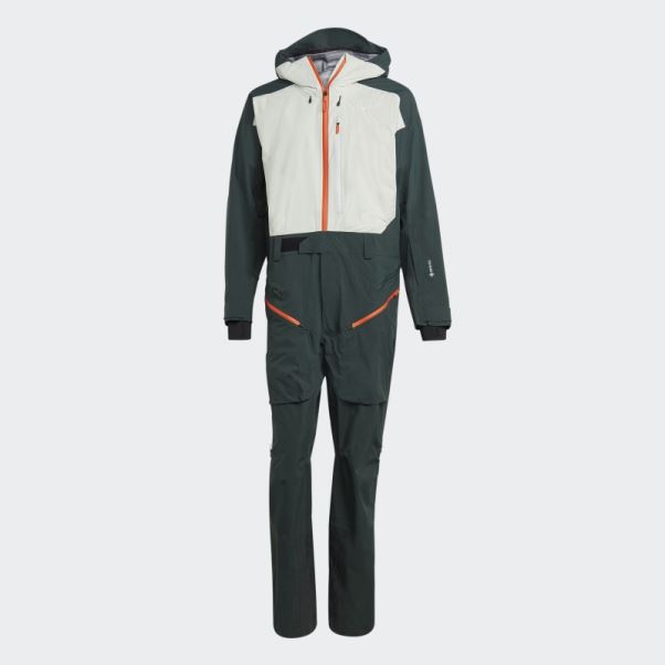 Combinaison De Neige Terrex Gore-tex 3 Couches Vert Adidas