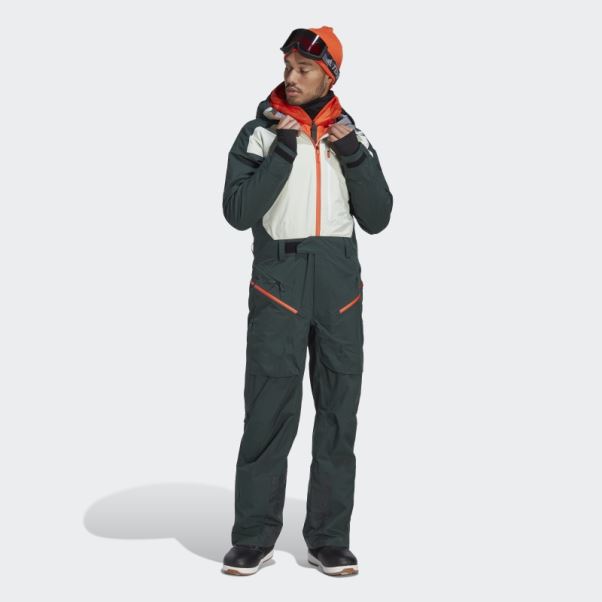 Combinaison De Neige Terrex Gore-tex 3 Couches Vert Adidas