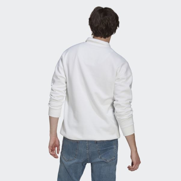 Sweat Adidas 1/4 Zip Blanc