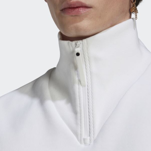 Sweat Adidas 1/4 Zip Blanc