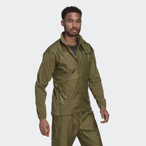 Veste Polaire Multi Primegreen Adidas Olive
