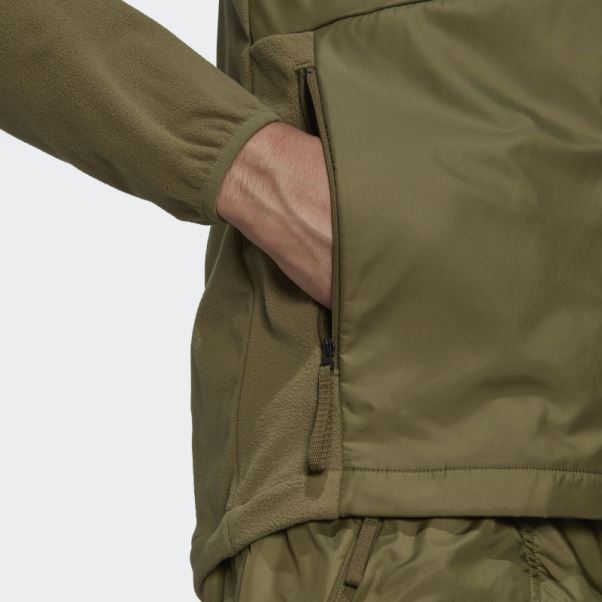 Veste Polaire Multi Primegreen Adidas Olive
