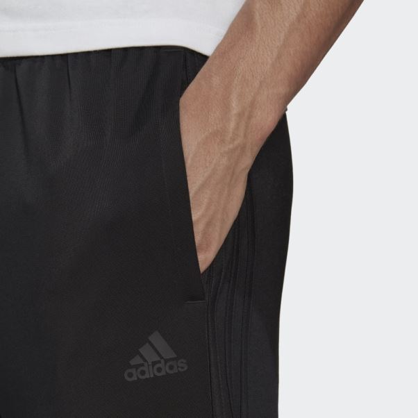 Pantalon De Survêtement Fuselé à 3 Bandes Adidas Essentials Warm-up Noir