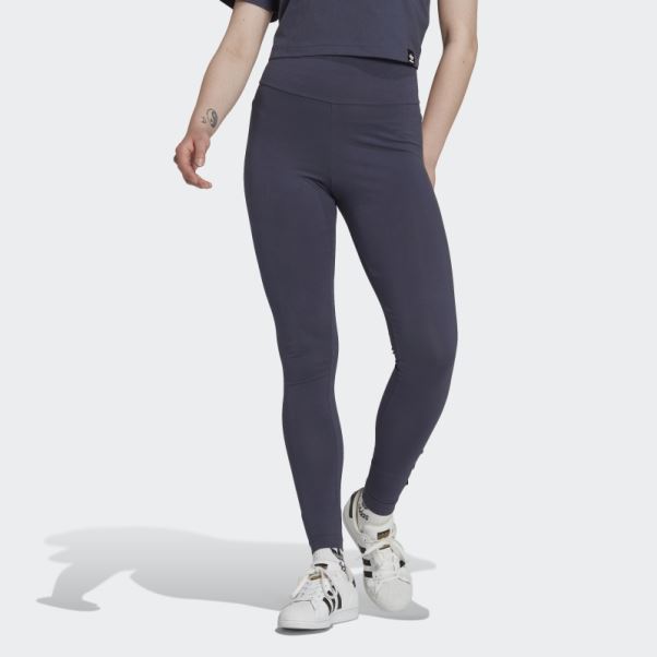 Legging Brodé Adidas Bleu Marine