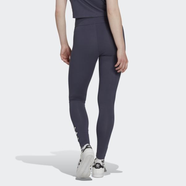 Legging Brodé Adidas Bleu Marine