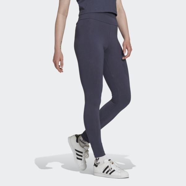 Legging Brodé Adidas Bleu Marine