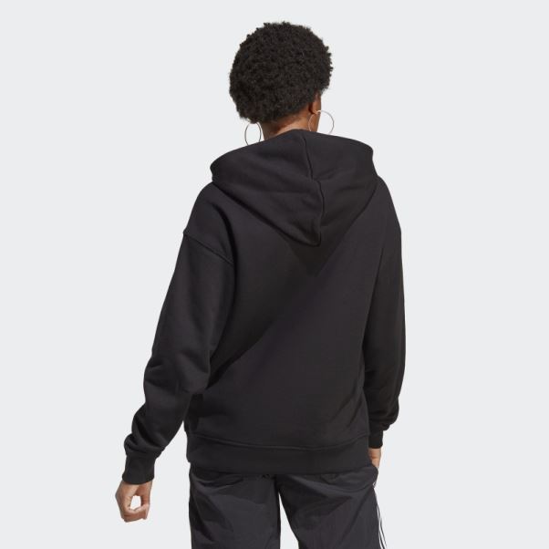 Sweat à Capuche Trèfle Noir Adidas