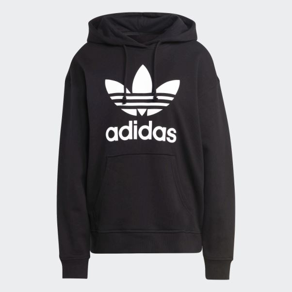 Sweat à Capuche Trèfle Noir Adidas