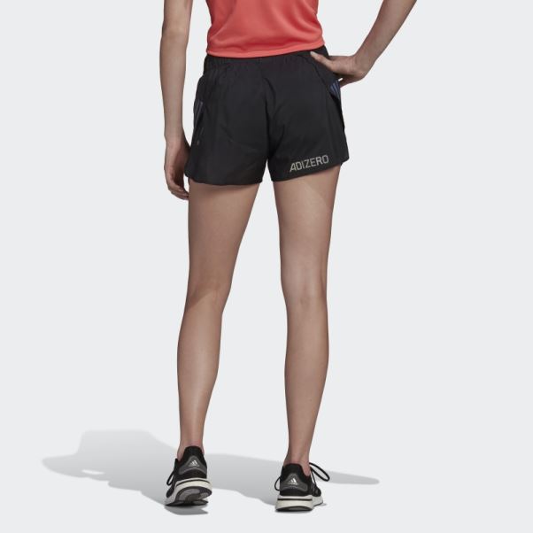 Short Fendu Adidas Adizero Running Noir