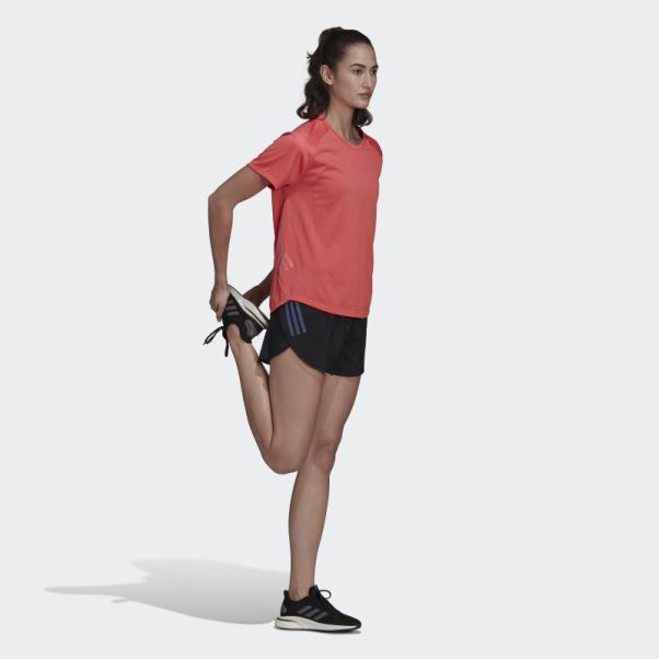 Short Fendu Adidas Adizero Running Noir