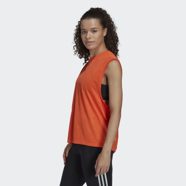 Débardeur De Running Adidas Made To Be Remade Orange