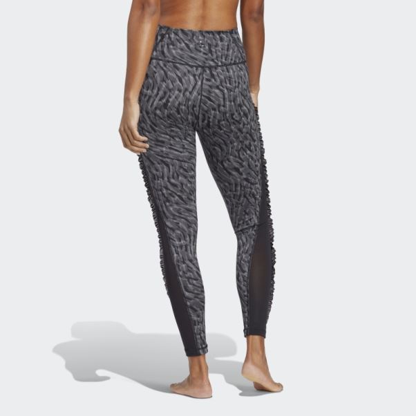 Adidas Yoga Studio Clash Print 7/8 Legging Noir