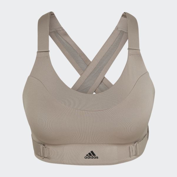Soutien-gorge à Maintien élevé Adidas Fastimpact Luxe Run Beige