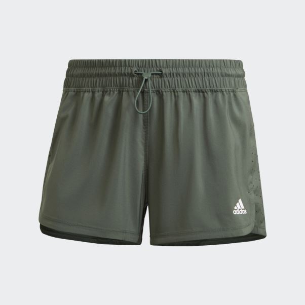 Short Pacer Perforé Adidas Vert Oxyde