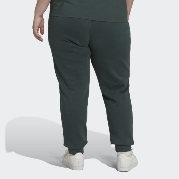 Adidas Adicolor Essentials Pantalon De Jogging Slim Polaire (grande Taille) Vert Minéral