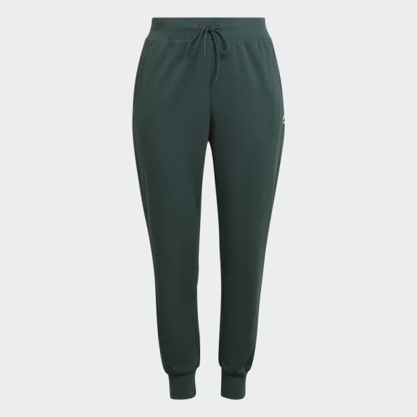 Adidas Adicolor Essentials Pantalon De Jogging Slim Polaire (grande Taille) Vert Minéral