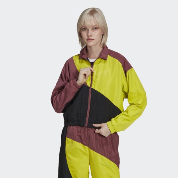 Veste De Survêtement Adidas Adicolor Colorblock Noir
