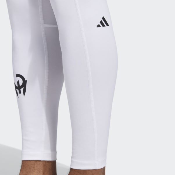 Collant Adidas Mahomes Techfit Blanc