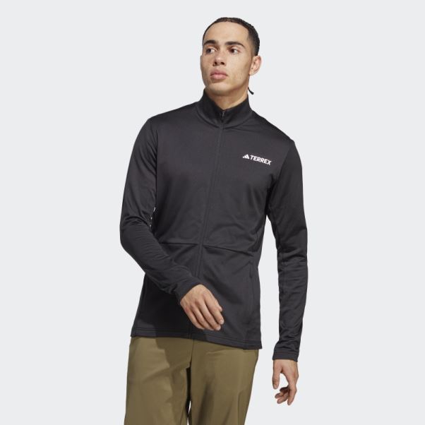 Veste Polaire Adidas Terrex Multi Full-zip Noir