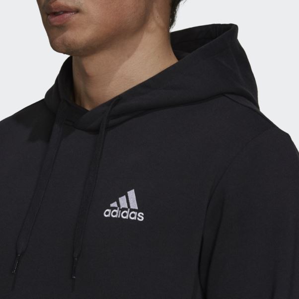 Adidas Sweat à Capuche Polaire Essentials Blanc élégant