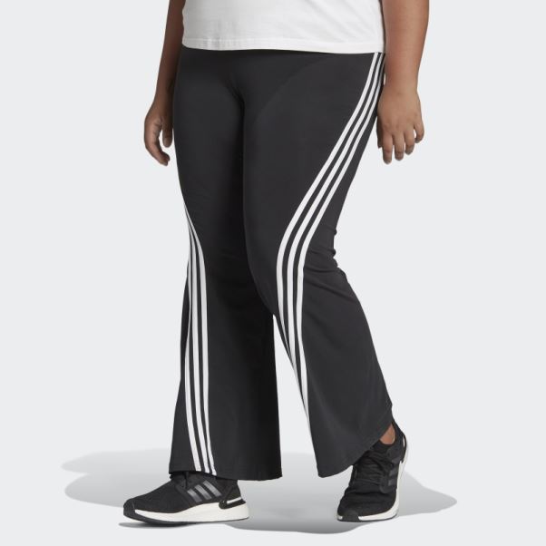 Pantalon évasé à 3 Bandes Adidas Sportswear Future Icons Noir (taille Plus) Chaud