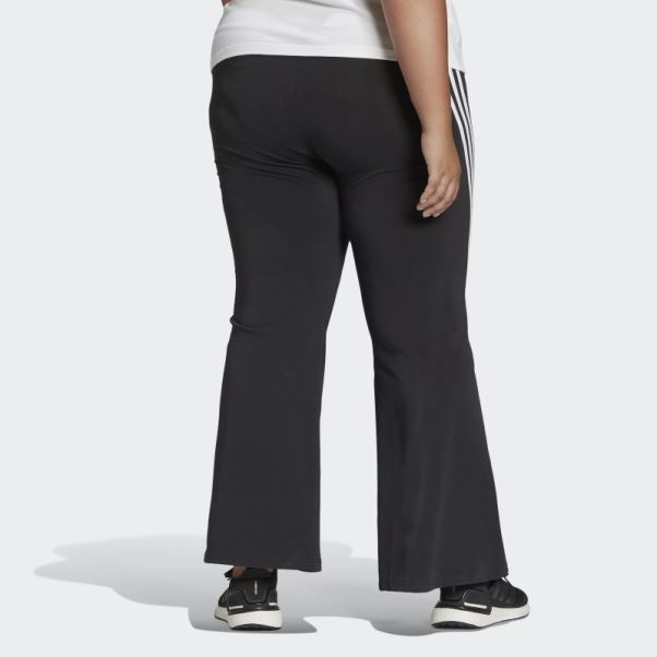 Pantalon évasé à 3 Bandes Adidas Sportswear Future Icons Noir (taille Plus) Chaud