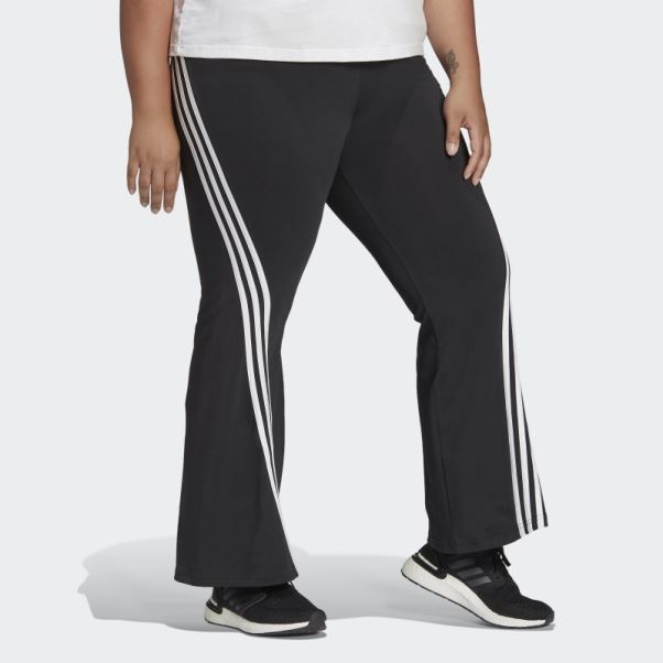 Pantalon évasé à 3 Bandes Adidas Sportswear Future Icons Noir (taille Plus) Chaud