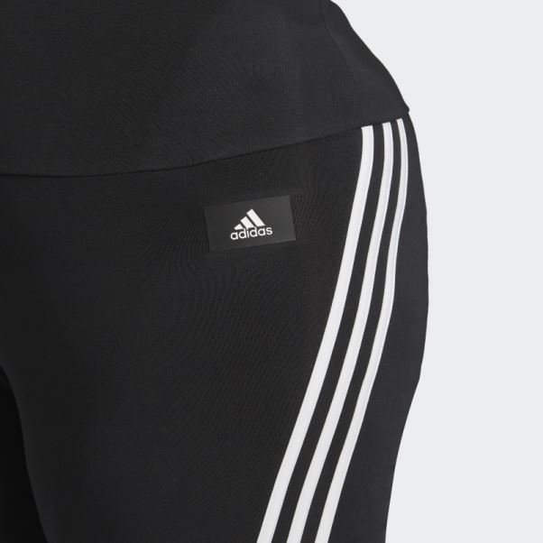 Pantalon évasé à 3 Bandes Adidas Sportswear Future Icons Noir (taille Plus) Chaud