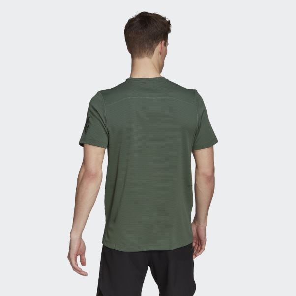 T-shirt D'entraînement à Impact Sur Le Rack Avant Adidas Vert Oxyde