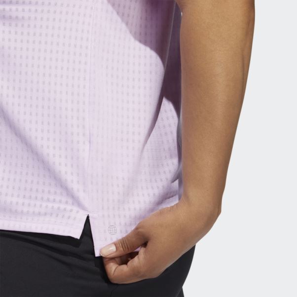 Polo Adidas 3 Bandes (grande Taille) Lilas