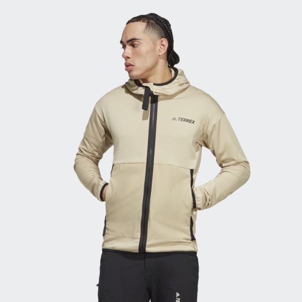 Savanna Adidas Terrex Tech Flooce Veste De Randonnée à Capuche Légère