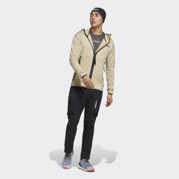 Savanna Adidas Terrex Tech Flooce Veste De Randonnée à Capuche Légère