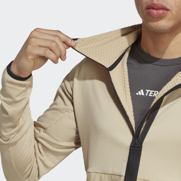 Savanna Adidas Terrex Tech Flooce Veste De Randonnée à Capuche Légère