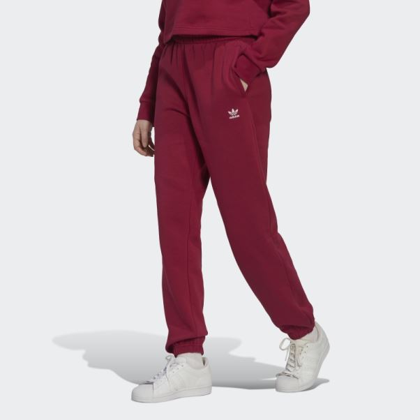Adidas Pantalon De Jogging Polaire Adicolor Essentials Bordeaux