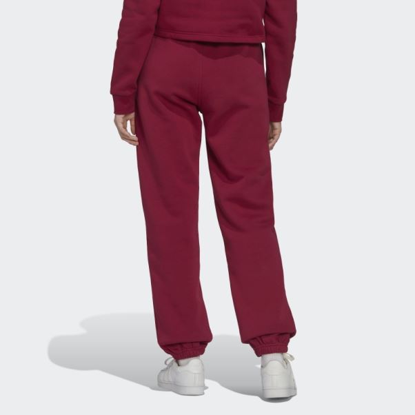 Adidas Pantalon De Jogging Polaire Adicolor Essentials Bordeaux