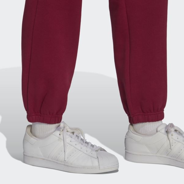 Adidas Pantalon De Jogging Polaire Adicolor Essentials Bordeaux