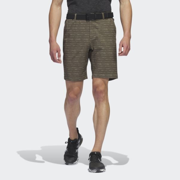 Short De Golf Texturé 9 Pouces Adidas Olive