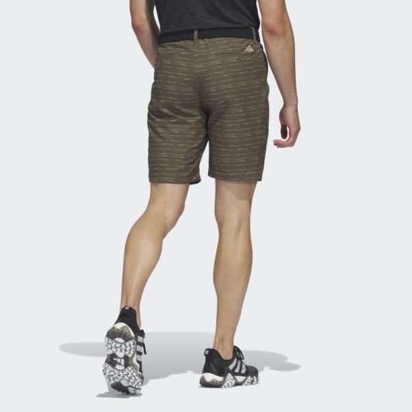 Short De Golf Texturé 9 Pouces Adidas Olive