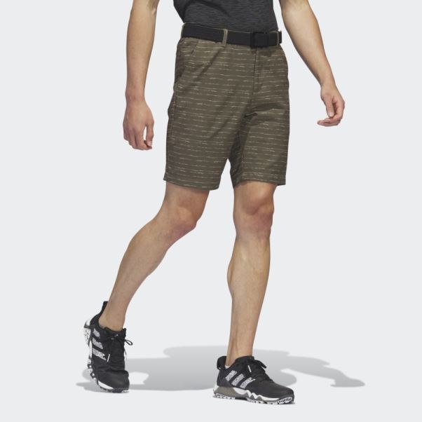 Short De Golf Texturé 9 Pouces Adidas Olive