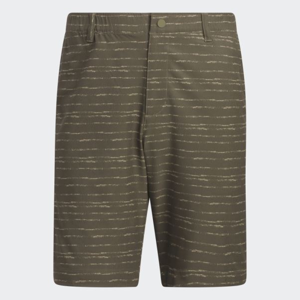 Short De Golf Texturé 9 Pouces Adidas Olive