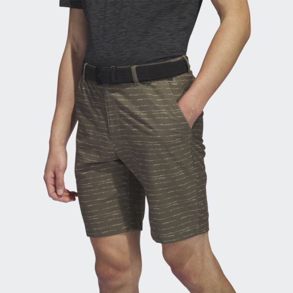 Short De Golf Texturé 9 Pouces Adidas Olive
