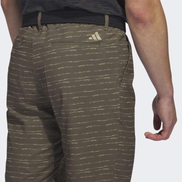 Short De Golf Texturé 9 Pouces Adidas Olive