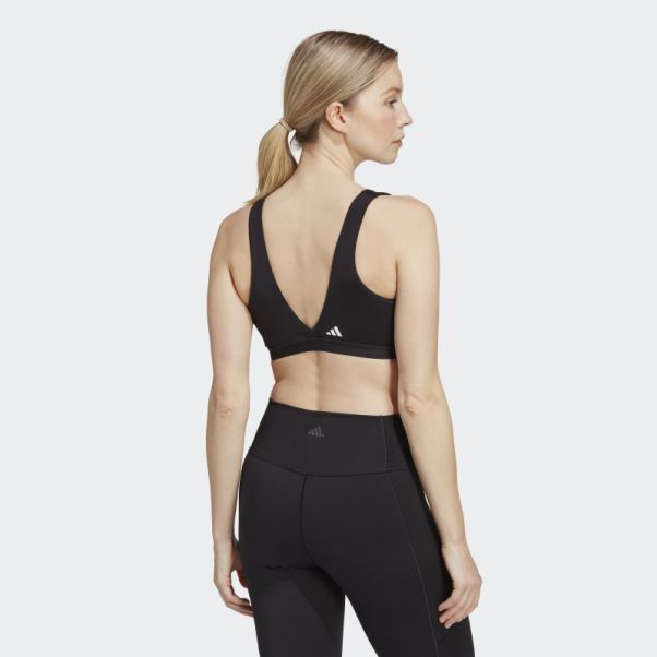 Soutien-gorge D'allaitement à Maintien Léger Adidas Yoga Essentials Studio Noir
