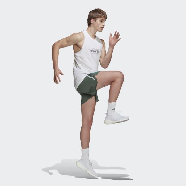 Adidas Possède Le Débardeur Graphique Run End Plastic Waste Aeroready Blanc