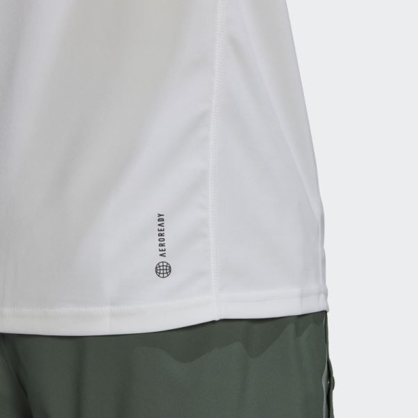 Adidas Possède Le Débardeur Graphique Run End Plastic Waste Aeroready Blanc