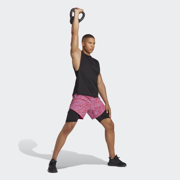 Conçu Pour L'entraînement Pro Series Short Hiit à Imprimé Animal Organisé Par Cody Rigsby Adidas Multicolore