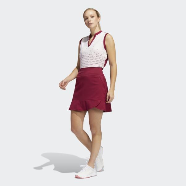Adidas Jupe-short Bordeaux à Volants