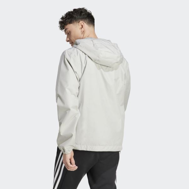 Veste Adidas Rain.rdy Essentials Grise Métallisée