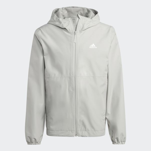 Veste Adidas Rain.rdy Essentials Grise Métallisée